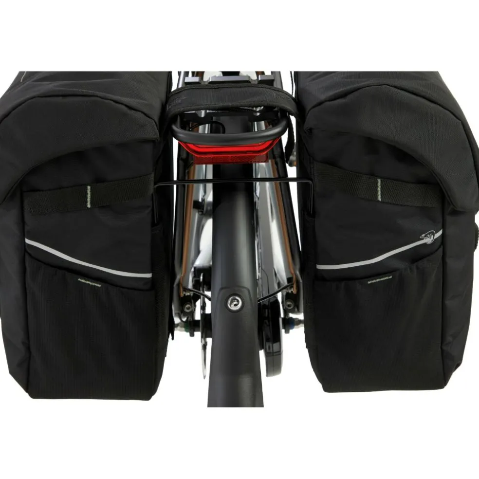 New Looxs Vigo Double fietstas 40 liter black green