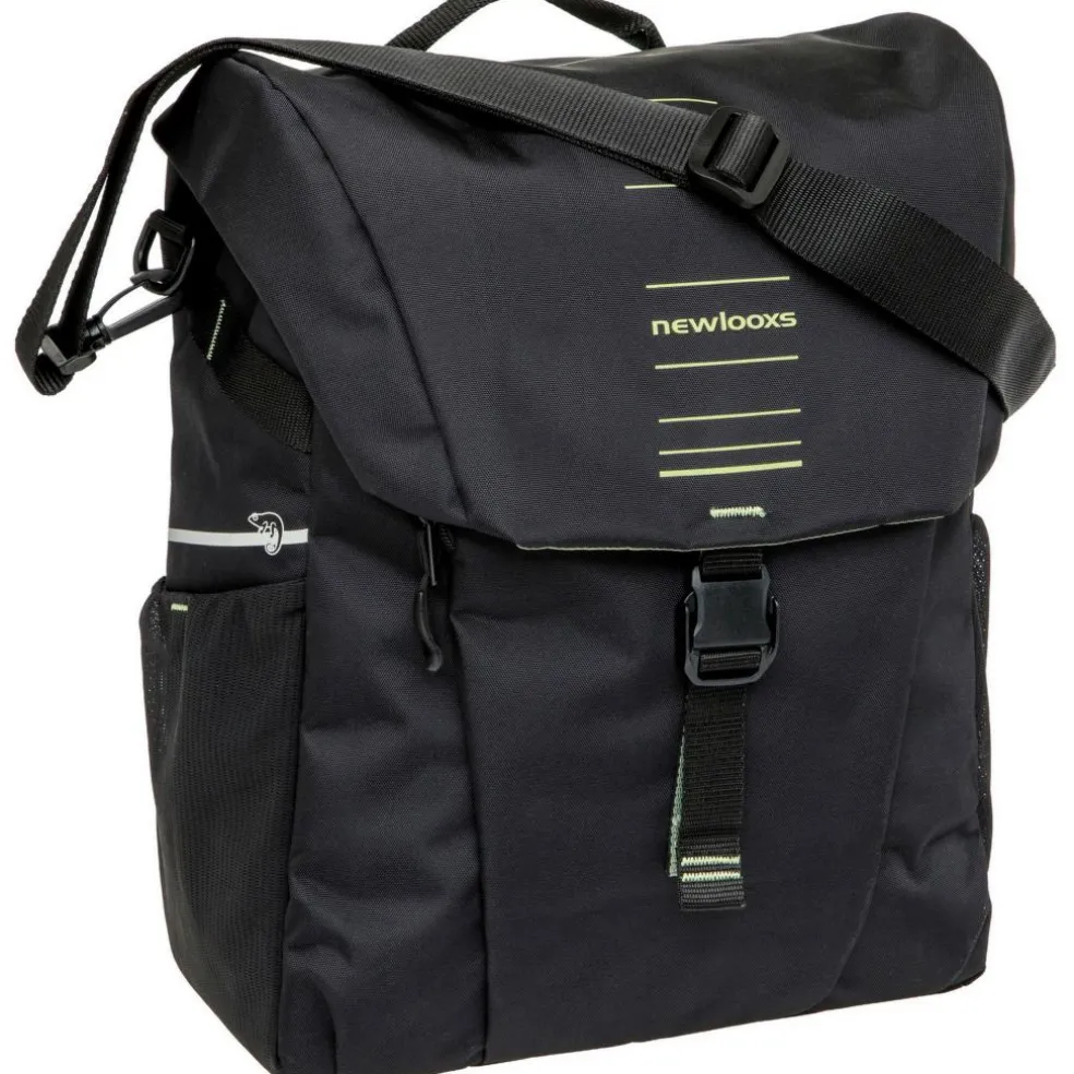 New Looxs Vigo Single fietstas 20 liter black green