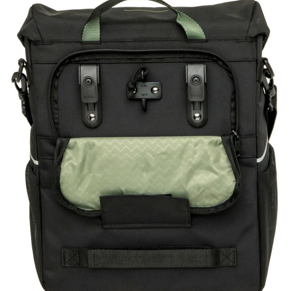 New Looxs Vigo Single fietstas 20 liter black green