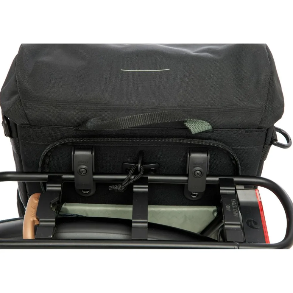 New Looxs Vigo Single fietstas 20 liter black green