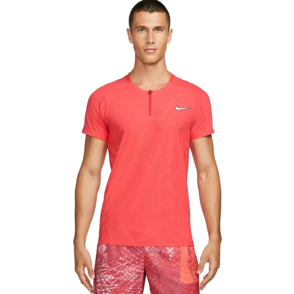 Nike Court Dri-FIT ADV Slam tennispolo heren orange ember glow white