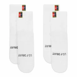 Nike Court Multiplier Max tennissokken heren 2-pack white