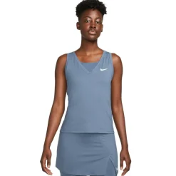 Nike Court Victory tennis tanktop dames diffused blue white