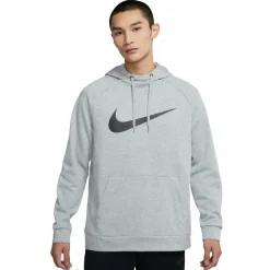 Nike Dri-FIT hoodie heren dark grey heather black