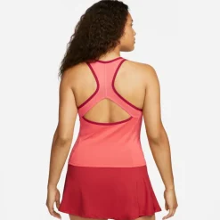 Nike Dri-FIT Slam tennis tanktop dames ember glow noble red white