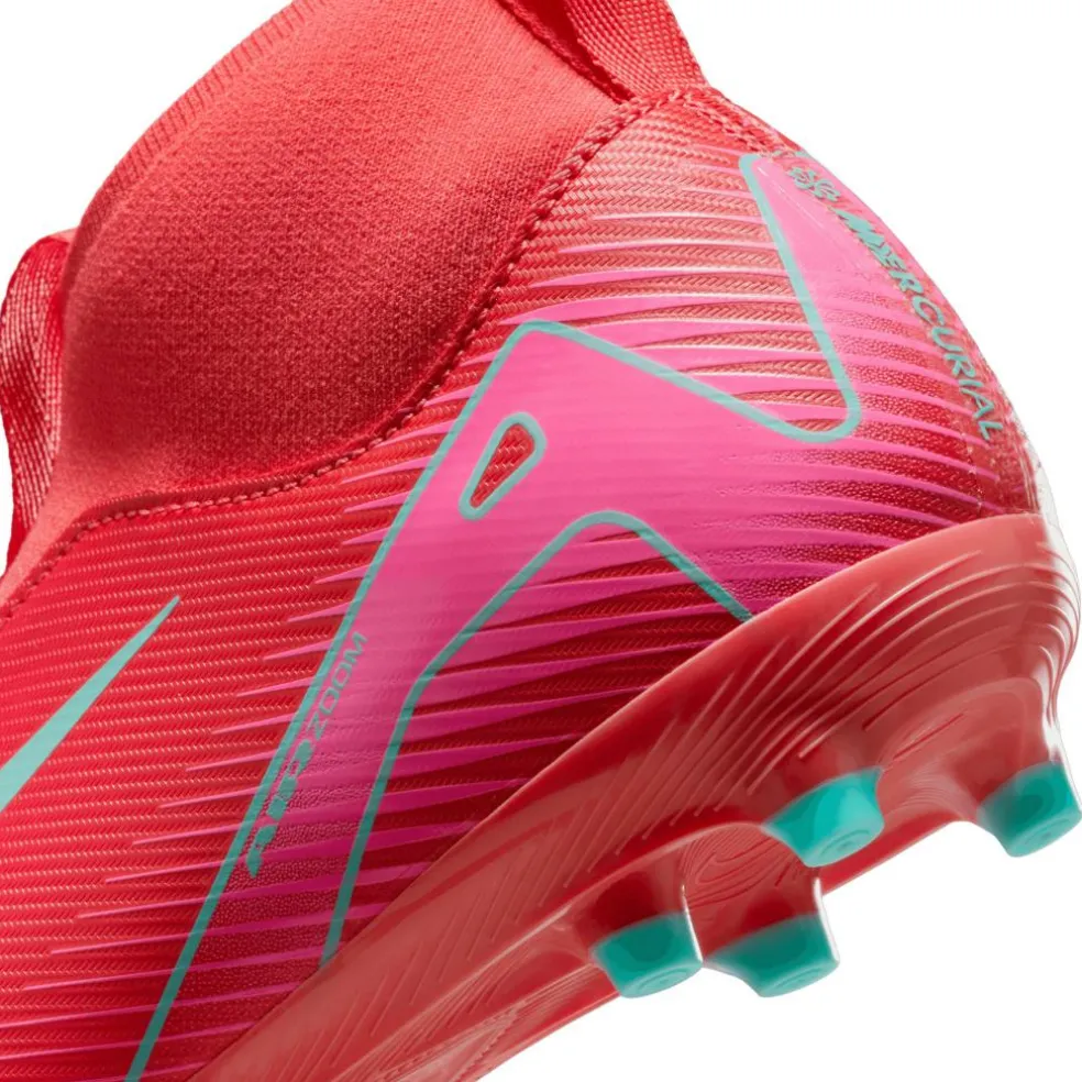 Nike Mercurial Superfly 10 Academy FG AG voetbalschoenen junior ember glow aurora green