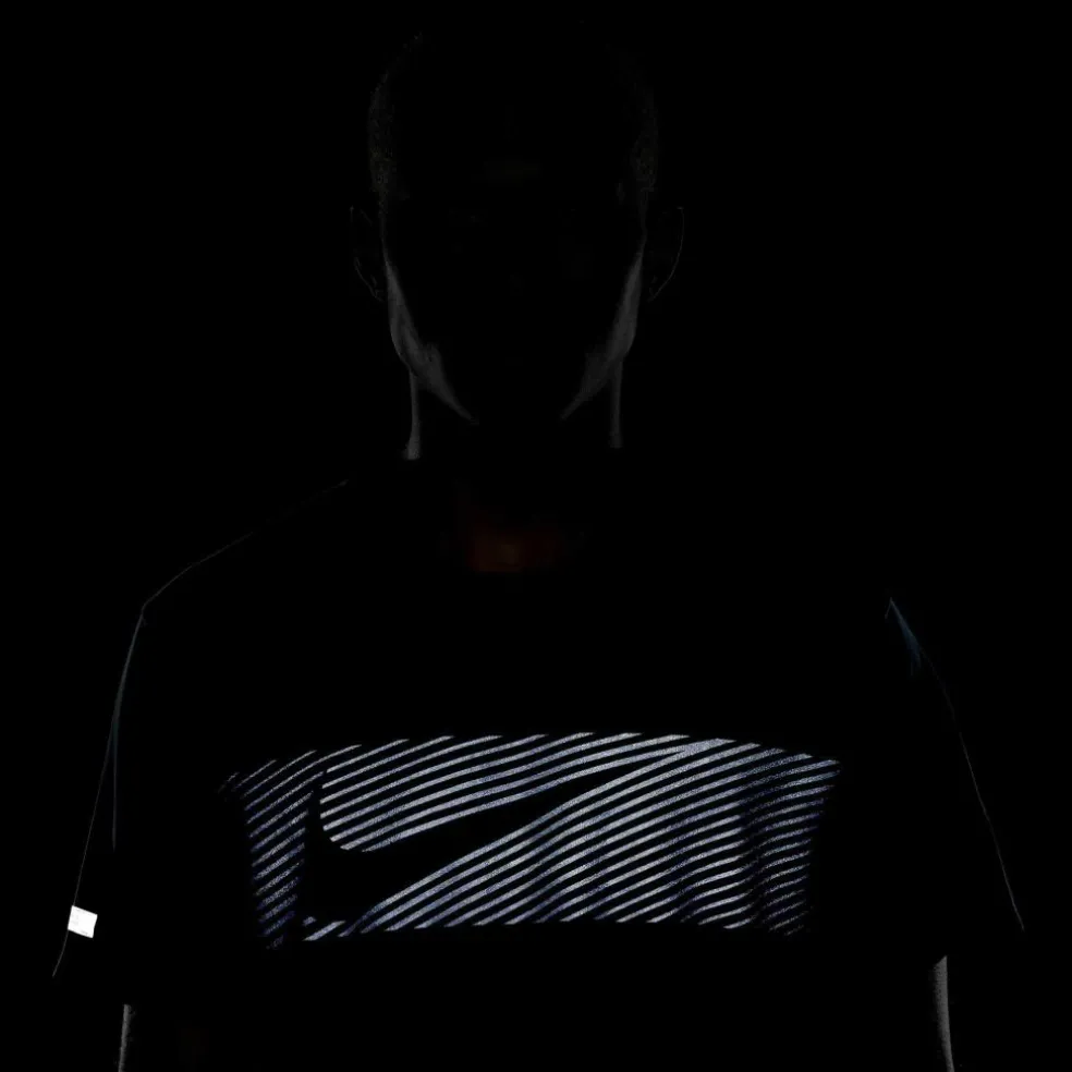 Nike Miler Flash Dri-FIT UV hardloopshirt heren court blue reflective silver