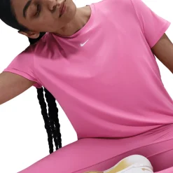 Nike One Classic shirt dames playful pink white