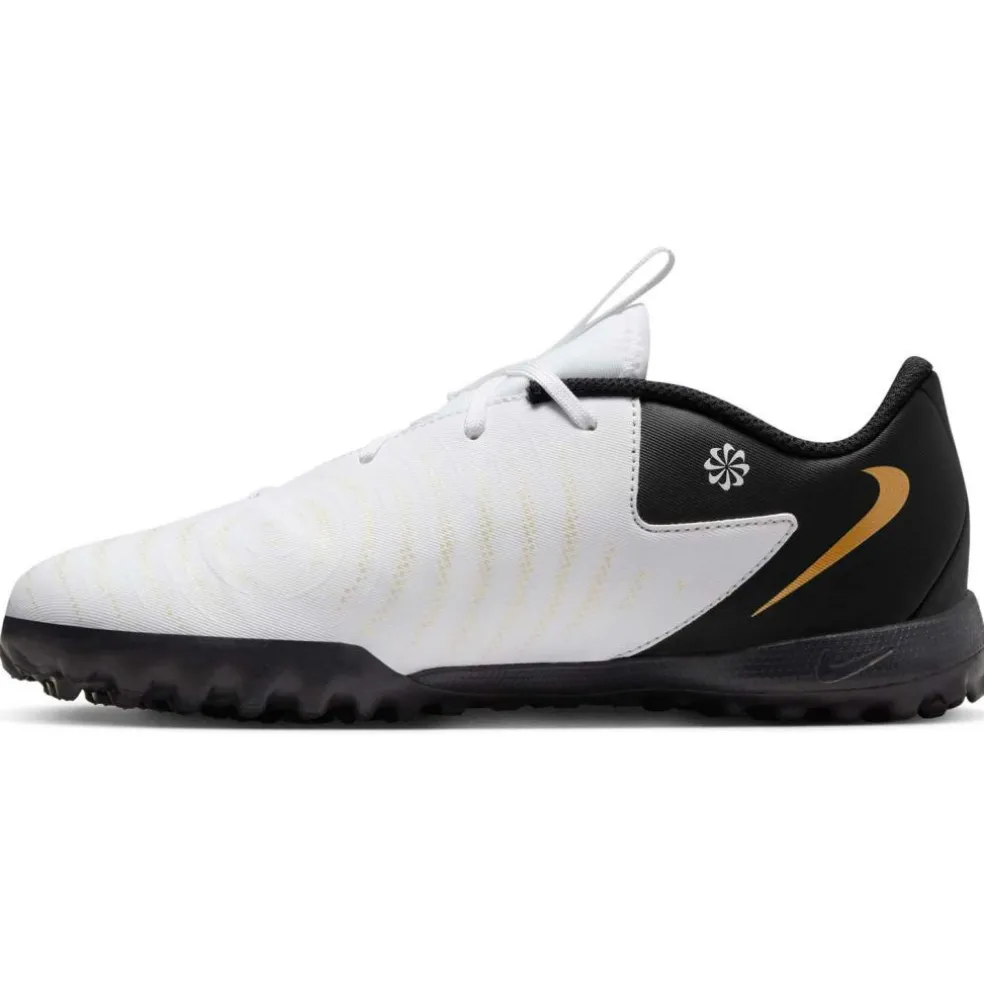 Nike Phantom GX II Academy voetbalschoenen junior white metallic gold coin black