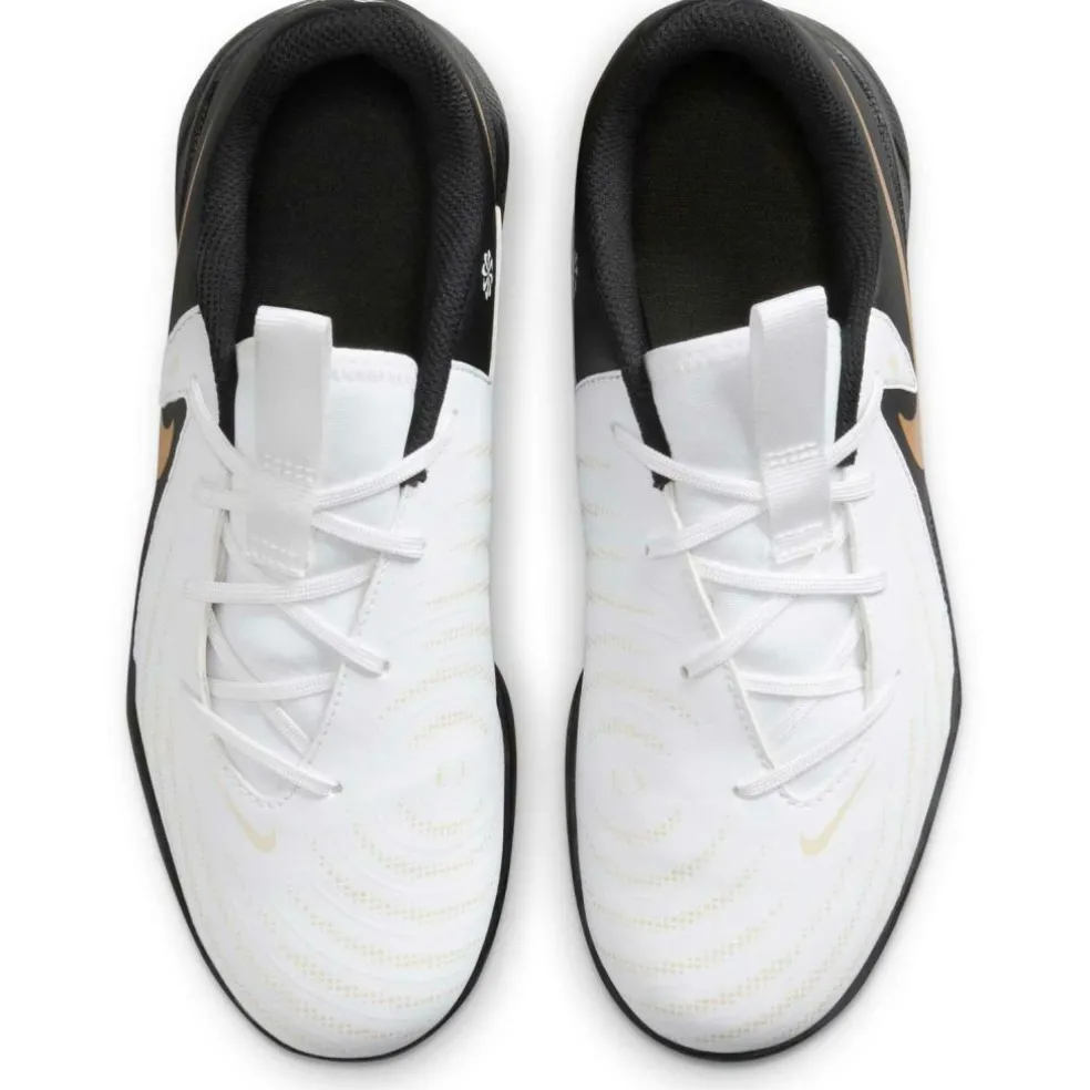 Nike Phantom GX II Academy voetbalschoenen junior white metallic gold coin black