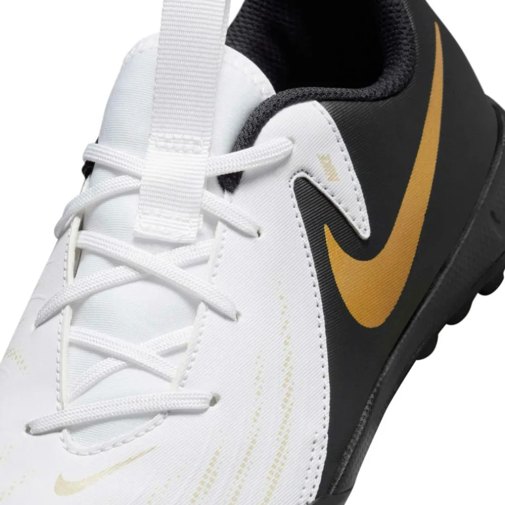 Nike Phantom GX II Academy voetbalschoenen junior white metallic gold coin black