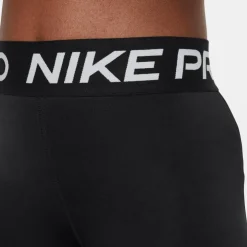 Nike Pro Big Kids' short junior black white