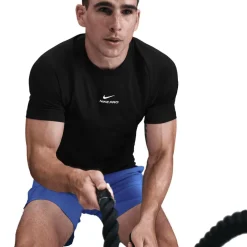 Nike Pro shirt heren black white