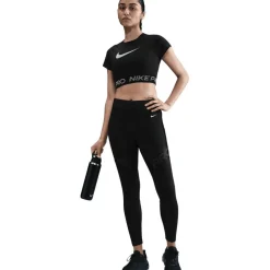 Nike Pro SS shirt dames black white white