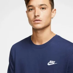 Nike Sportswear Club shirt heren midnight navy white