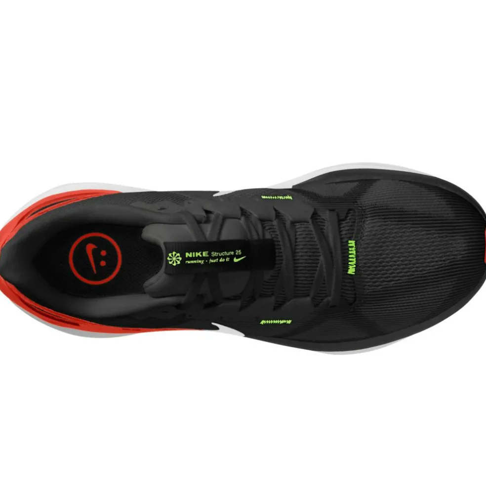 Nike Structure 25 hardloopschoenen heren black iron grey white