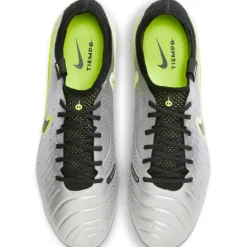 Nike Tiempo Legend 10 Elite FG voetbalschoenen heren metallic silcer volt black