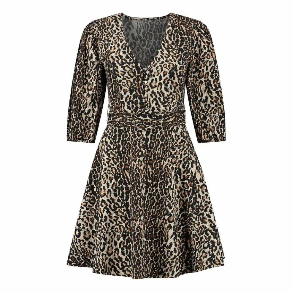 NIKKIE Rachel Structure jurk dames dust black