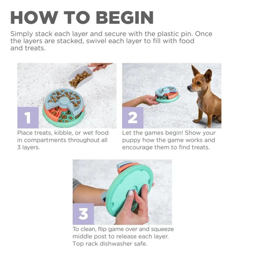 Nina Ottosson Puppy Lickin' Layers Mlt voerbak