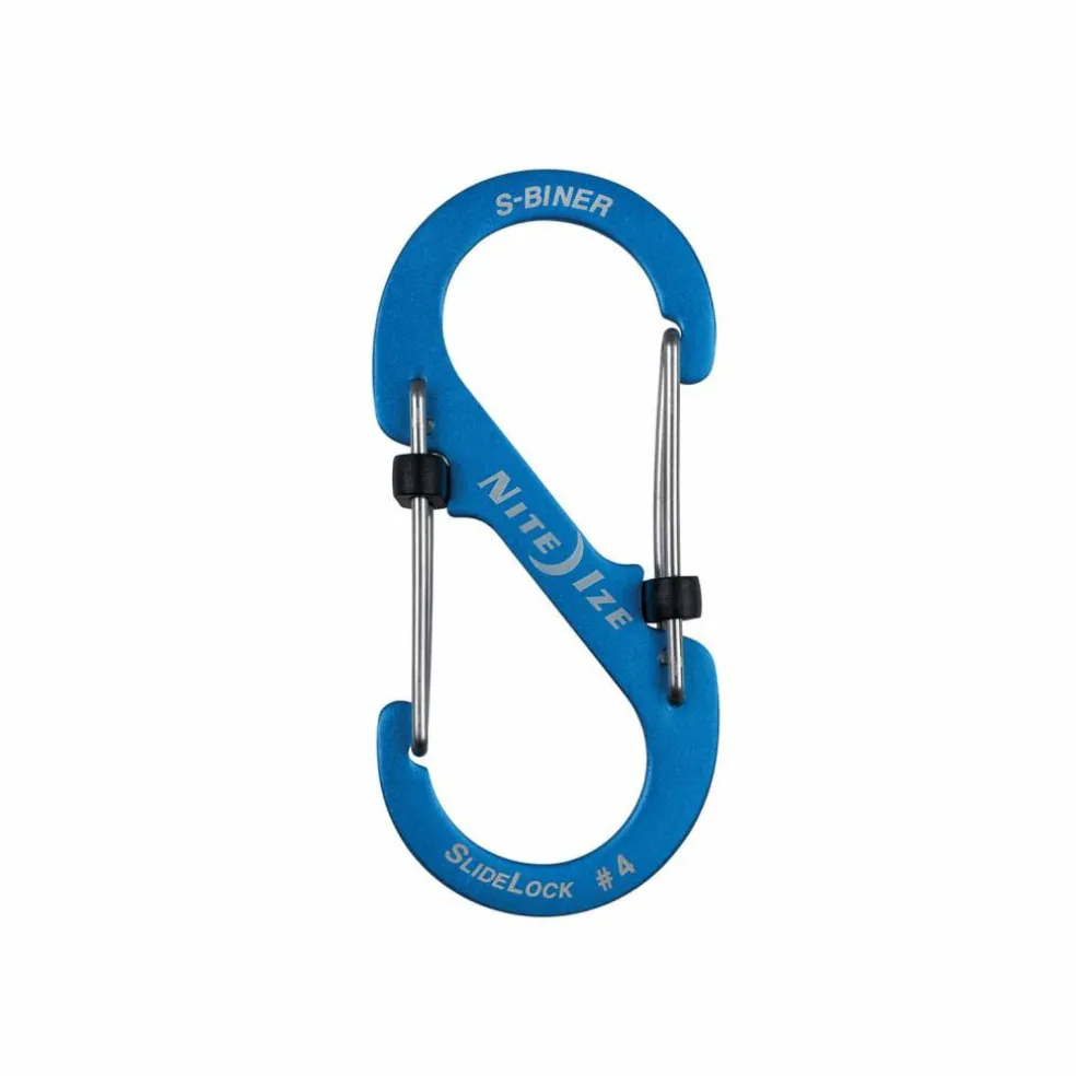 Nite Ize S-Biner #4 Slidelock karabijnhaak aluminium blue