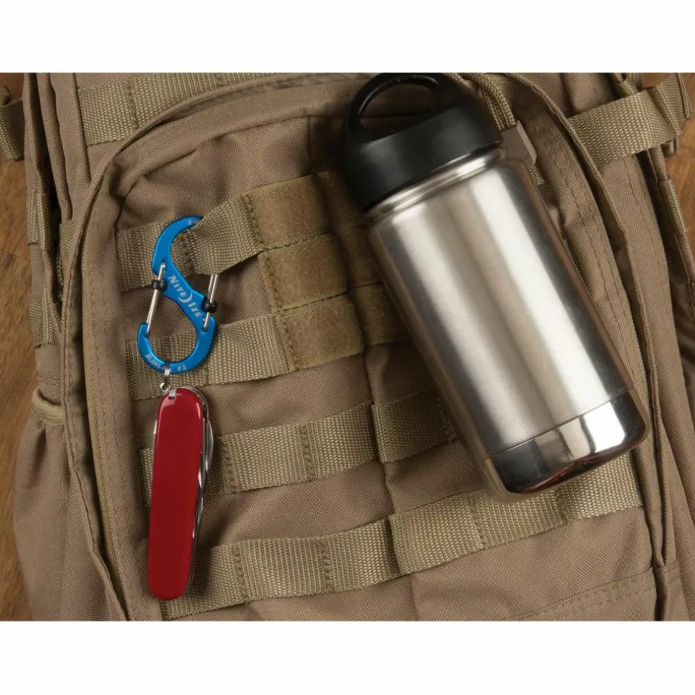 Nite Ize S-Biner #3 Slidelock karabijnhaak aluminium blue