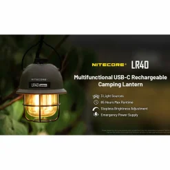 Nitecore LR40 lantaarn army green