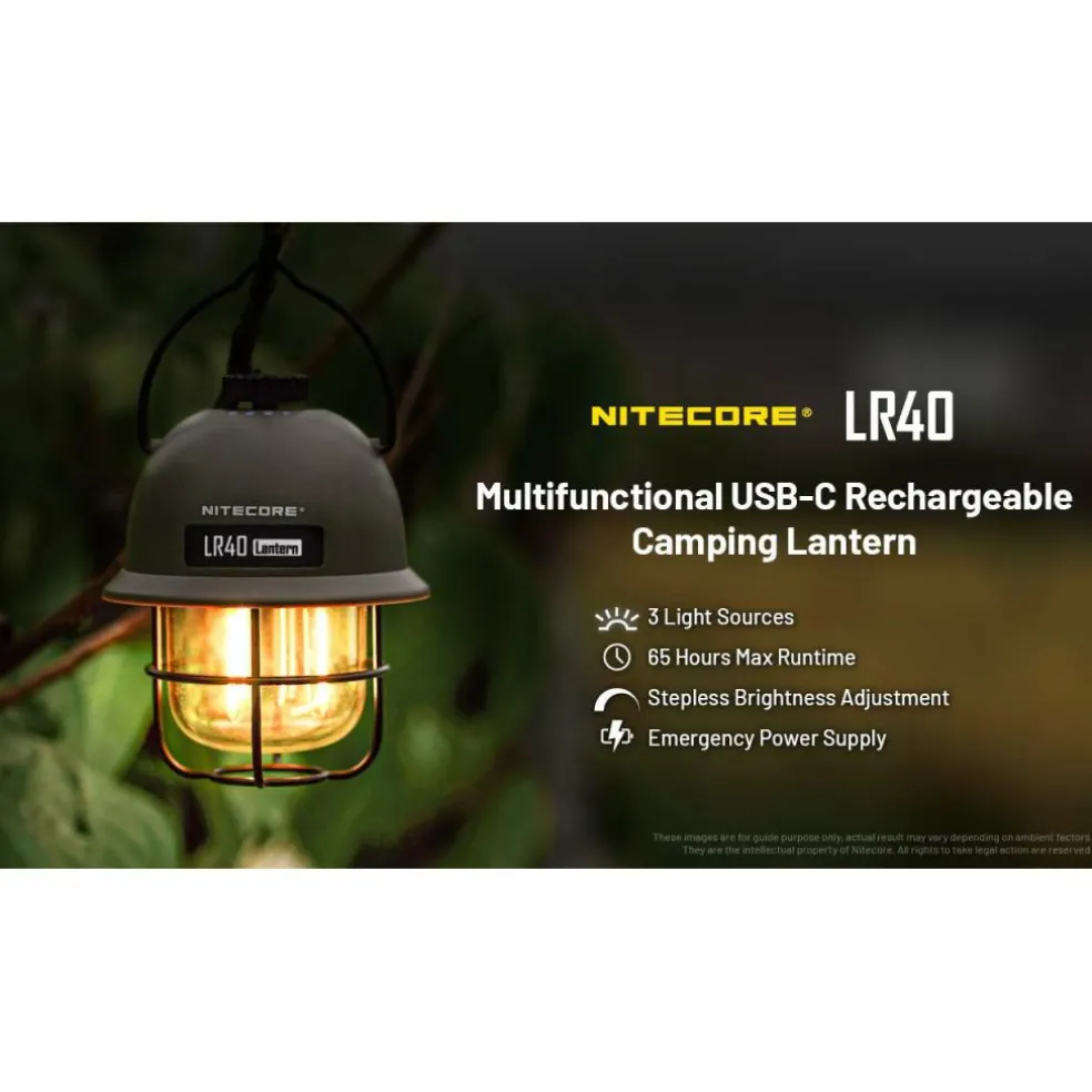 Nitecore LR40 lantaarn army green