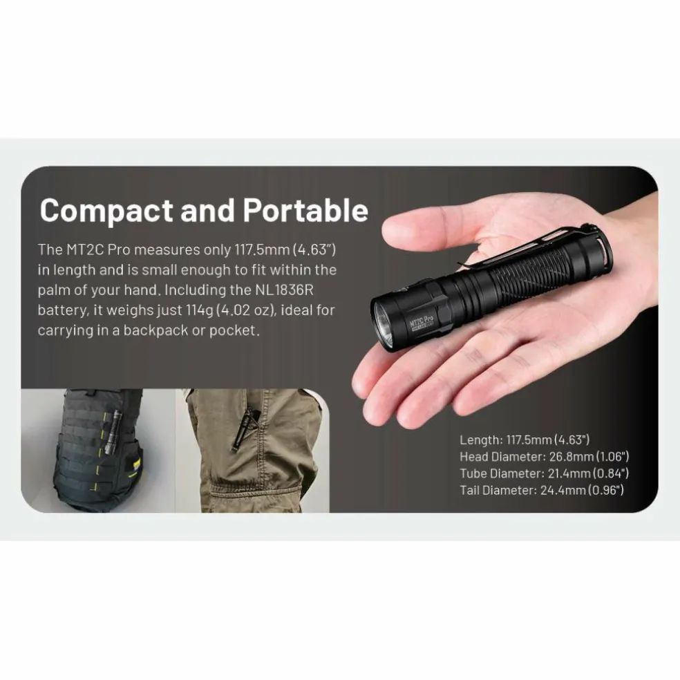 Nitecore MT2C Pro zaklamp black