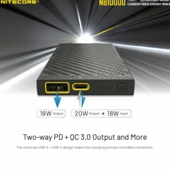 Nitecore NB10000 Gen2 powerbank black