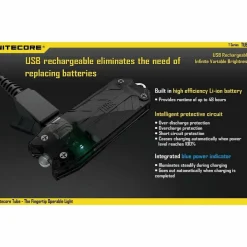 Nitecore Tube V2.0 zaklamp blue