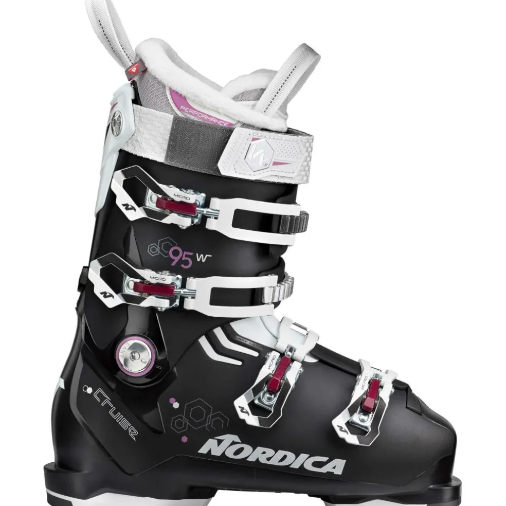 Nordica The Cruise 95 W skischoenen dames black white purple