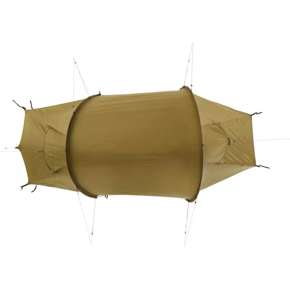 Nordisk Halland 2 PU 2.0 lichtgewicht tunneltent dark olive