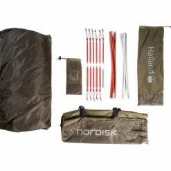 Nordisk Halland 2 PU 2.0 lichtgewicht tunneltent dark olive