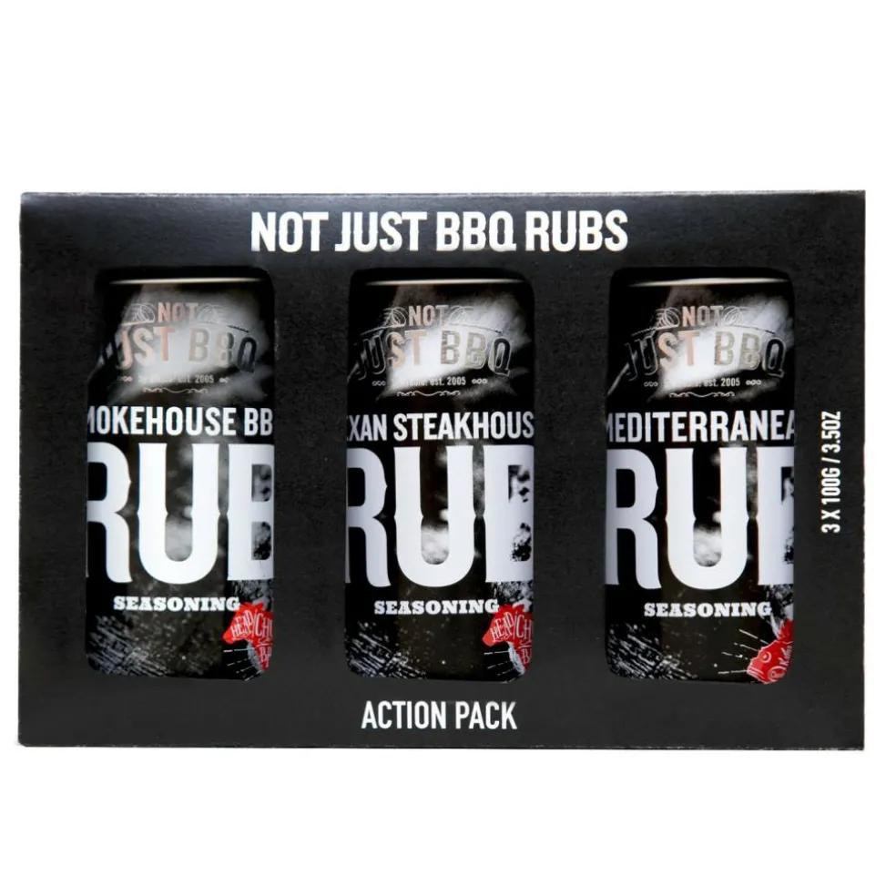 Not Just Bbq Multipack BBQ Rubs geschenkset 300 gram