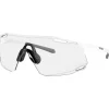 Oakley Cybr Dyno zonnebril clear to black iridium  photochromic matte white