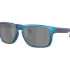 Oakley Holbrook XL zonnebril prizm black polarized matte cyan blue colorshift