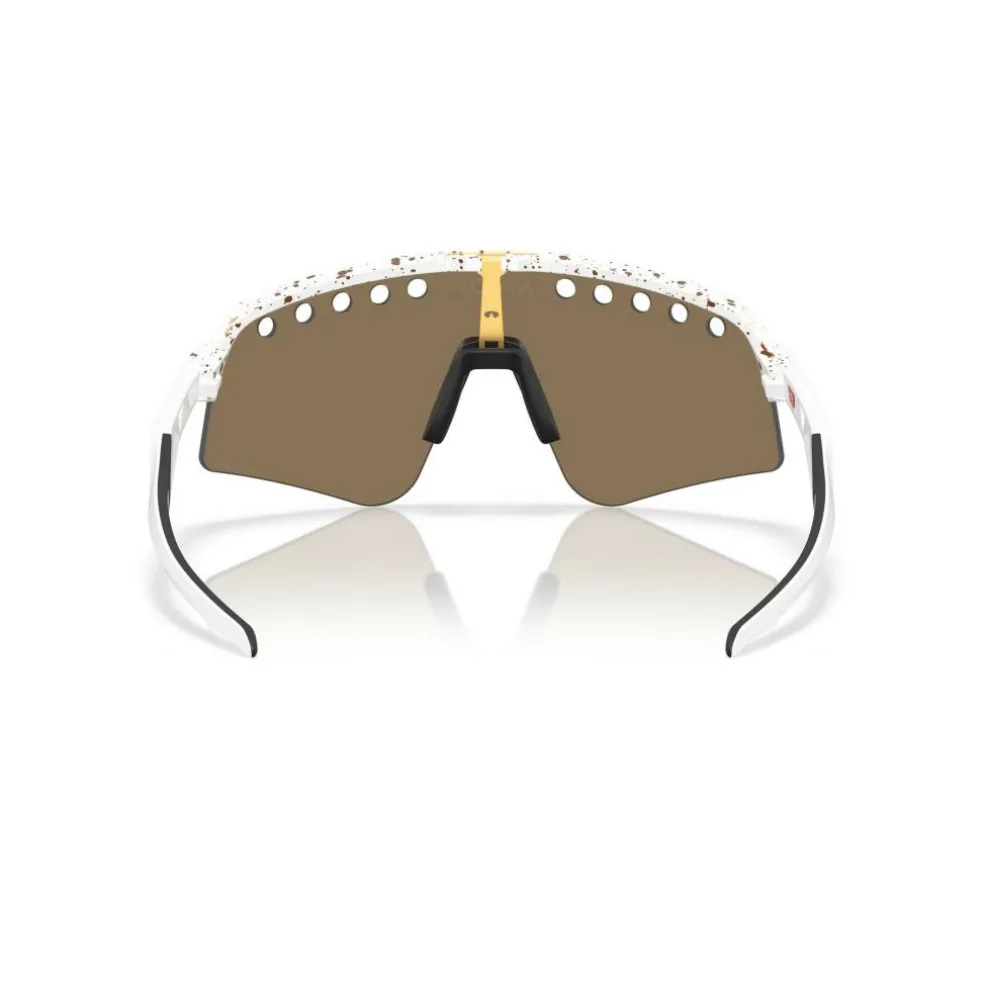 Oakley Sutro Lite Sweep Mathieu Van Der Poel Signature Series zonnebril prizm 24k red gold splatter