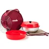Omnia Kit 1 camping oven inclusief opbergtas, rooster, siliconenvorm en pannenlappen