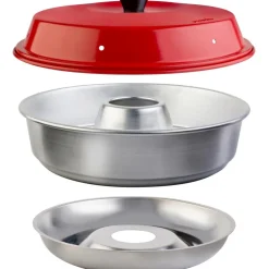 Omnia Kit 1 camping oven inclusief opbergtas, rooster, siliconenvorm en pannenlappen