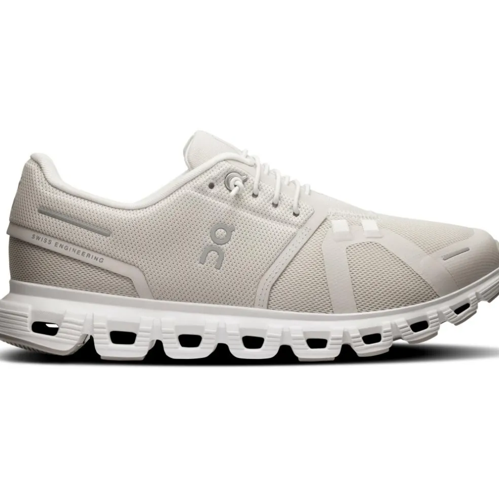 On Cloud 6 hardloopschoenen dames pearl white
