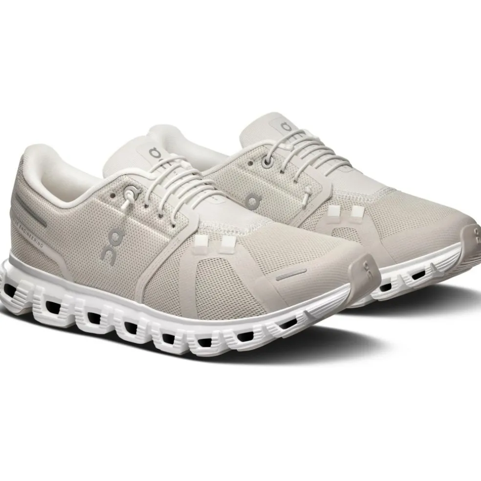 On Cloud 6 hardloopschoenen dames pearl white