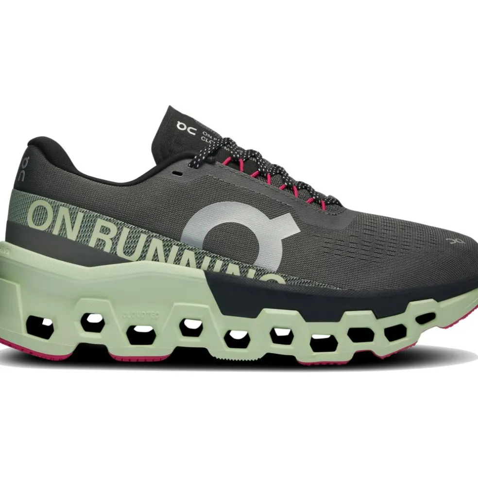 On Cloudmonster 2 hardloopschoenen dames asphalt lima