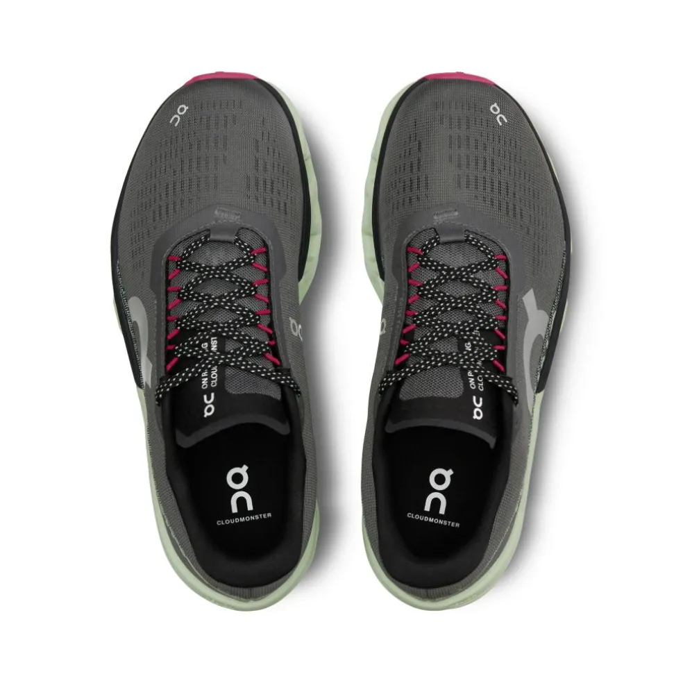 On Cloudmonster 2 hardloopschoenen dames asphalt lima