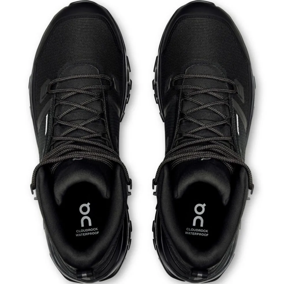 On Cloudrock Mid wandelschoenen heren black black