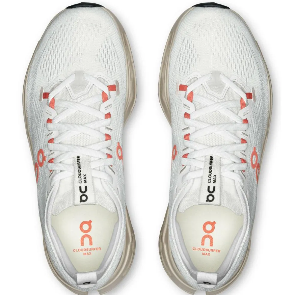 On Cloudsurfer Max hardloopschoenen dames ivory salmon