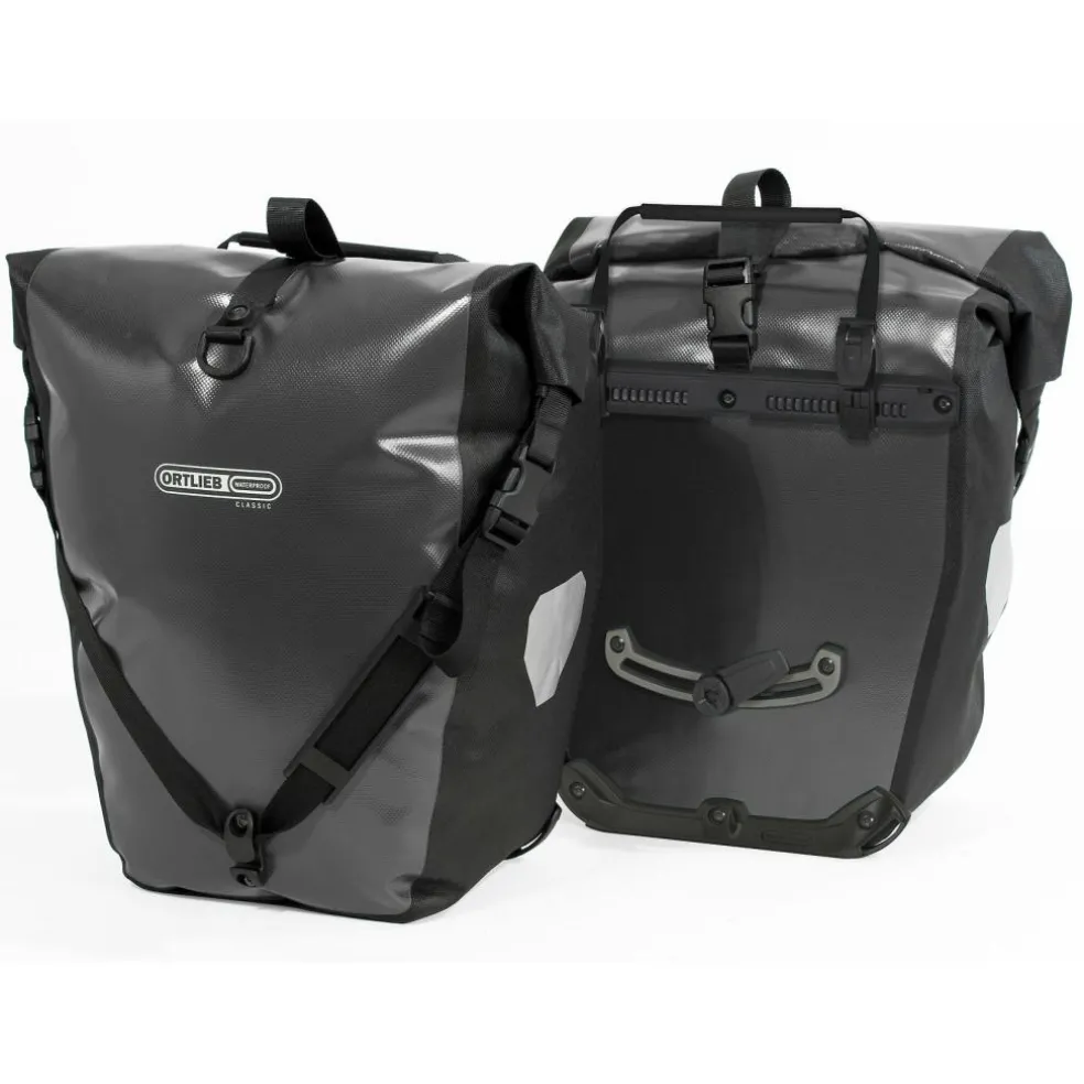 Ortlieb Back-Roller 2 x 20 liter fietstas asphalt black