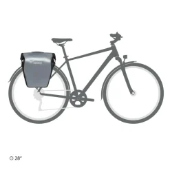 Ortlieb Back-Roller Core QL2.1 20 liter fietstas alu grey