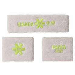 Osaka 13214030 2.0 zweetband set light grey lime