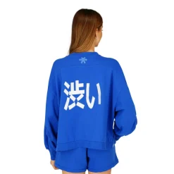Osaka Cropped sweater dames princess blue
