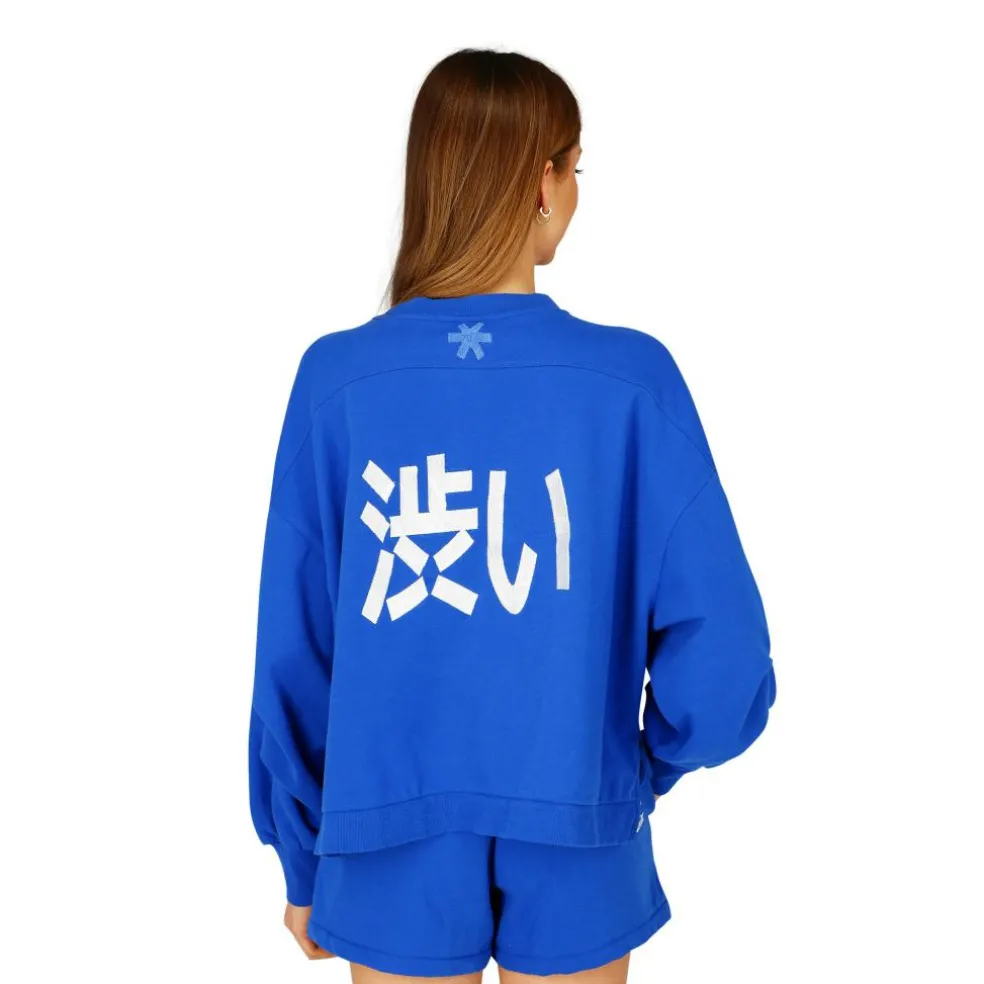 Osaka Cropped sweater dames princess blue